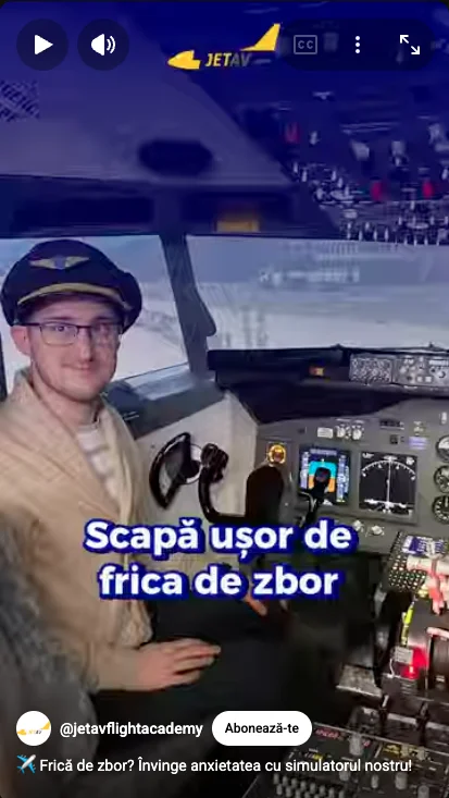 Afraid of flying? Overcome anxiety with our simulator!